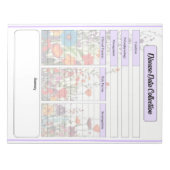 ブルーミングパープルガーデン_病気データ収集 ノートパッド (正面)