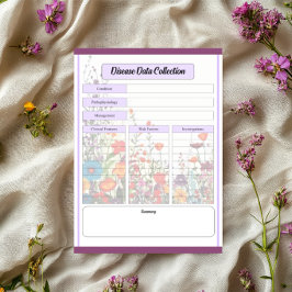 ブルーミングパープルガーデン_病気データ収集 ノートパッド