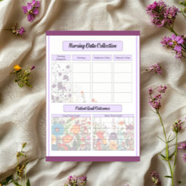 ブルーミングパープルガーデン_看護データ収集 ノートパッド