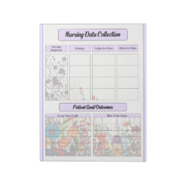 ブルーミングパープルガーデン_看護データ収集 ノートパッド