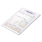 ブルーミングパープルガーデン_臨床患者 ノートパッド (アングル)