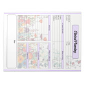 ブルーミングパープルガーデン_臨床計画 ノートパッド (正面)