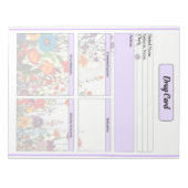 ブルーミングパープルガーデン(B) _Drug Card ノートパッド (正面)