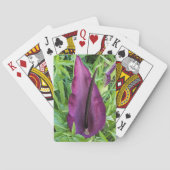 ブルーミングパープルドラゴンリリーフローラ トランプ (裏面)