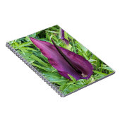 ブルーミングパープルドラゴンリリーフローラ ノートブック (右側)