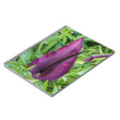 ブルーミングパープルドラゴンリリーフローラ ノートブック (左側)