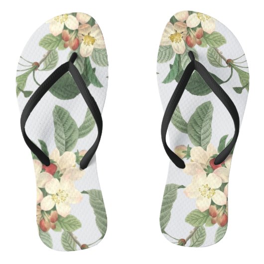 ブルーミングパールホワイトサマーフローラ植物学 ビーチサンダル (ソール)