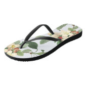 ブルーミングパールホワイトサマーフローラ植物学 ビーチサンダル (アングル)