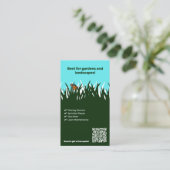 ブルーミングビジネスパーソナライズされたバタフライ気にラン 名刺 (スタンド正面)