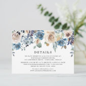 ブルーミングビューティー | 結婚式詳細カード エンクロージャーカード (スタンド正面)