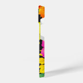 ブルーミングビーブスタイリッシュス：花プリント携帯カバー iPhoneケース (左側面)