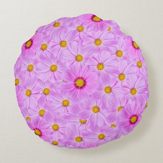 ブルーミングピンクカッター円枕 ラウンドクッション (裏面)