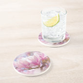 ブルーミングピンクパープルマグノリア – 春花 コースター (側面)