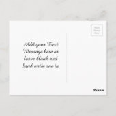 ブルーミングピンクフローラシック20誕生日グリッター ポストカード (裏面)