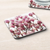 ブルーミングピンクマグノリアス春花 コースター (左側)