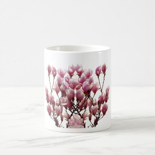 ブルーミングピンクマグノリアス春花 コーヒーマグカップ (中央)