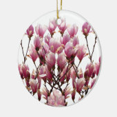 ブルーミングピンクマグノリアス春花 セラミックオーナメント (左)