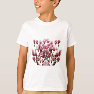 ブルーミングピンクマグノリアス春花 Tシャツ