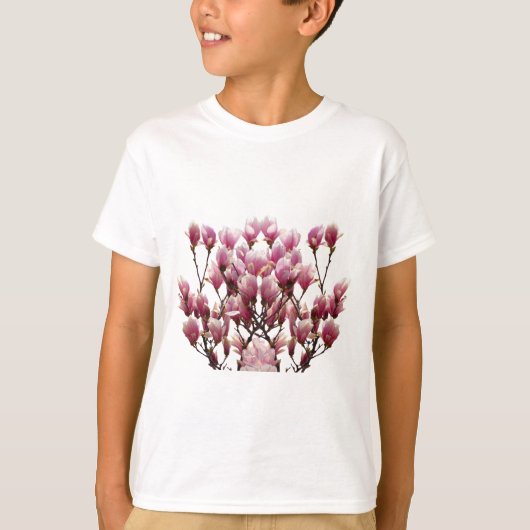 ブルーミングピンクマグノリアス春花 Tシャツ (正面)