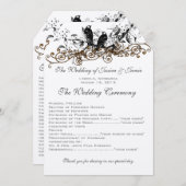 ブルーミングフォレストヴィンテージラブバード結婚式 プログラム (正面/裏面)