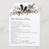 ブルーミングフォレストヴィンテージラブバード結婚式 プログラム (裏面)