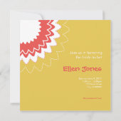 ブルーミングフラワー-黄と珊瑚 招待状 (裏面)