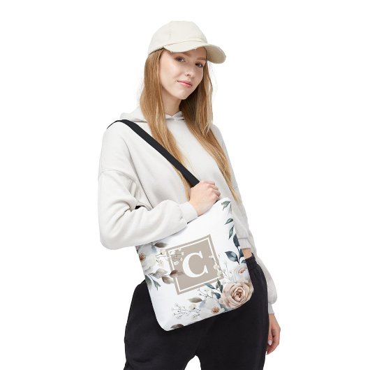 ブルーミングフランスのフローラバラモノグラムトートバッグ トートバッグ