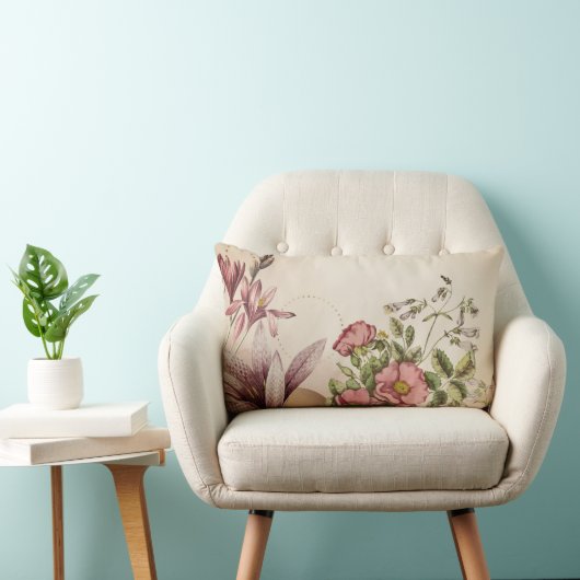 ブルーミングフローラコテージコアエステティック ランバークッション (椅子)