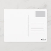 ブルーミングフローラフレーム素朴庭園の結婚式 ポストカード (裏面)