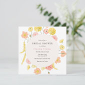 ブルーミングフローラブライダルシャワー招待 招待状 (スタンド正面)