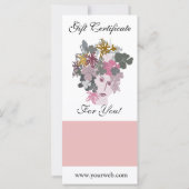 ブルーミングフローラ女神女性顔フローラブーケ (裏面)