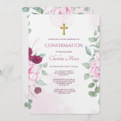 ブルーミングフローラ宗教招待状 招待状 (正面/裏面)