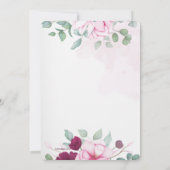 ブルーミングフローラ宗教招待状 招待状 (裏面)