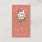ブルーミングフローラ牡丹ホリスティック天空の月 名刺 (正面)