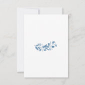 ブルーミングブルーサンキ花の結婚式出欠確認カード 出欠カード (裏面)