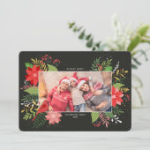 ブルーミングブーケクリスマスホリデー 招待状 (スタンド正面)