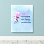 ブルーミングホープのキャンバス印刷 キャンバスプリント (インサイチュ (ウッドフロア))