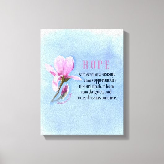 ブルーミングホープのキャンバス印刷 キャンバスプリント (正面)