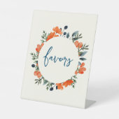 ブルーミングボタニカルオレンジブライダルシャワーの恩恵 台座サイン (正面)