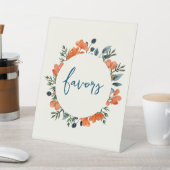 ブルーミングボタニカルオレンジブライダルシャワーの恩恵 台座サイン (インサイチュ)