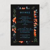 ブルーミングボタニカルオレンジ結婚フローラ詳細 エンクロージャーカード (正面)