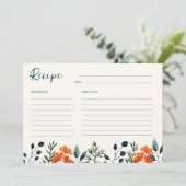ブルーミングボタニカルブライダルシャワーレシピカード シーズンカード (スタンド正面)