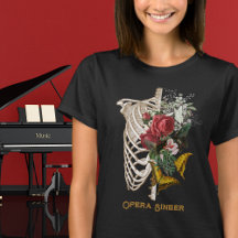 ブルーミングボーンオペラシンガーカスタマイズ可能なTシャツ