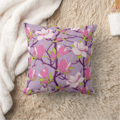 ブルーミングマグノリア装飾用クッション クッション (ブランケット)
