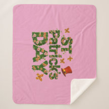 ブルーミングラック：フローラ聖パトリックのシェルパ毛布