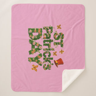 ブルーミングラック：フローラ聖パトリックのシェルパ毛布 シェルパブランケット