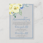 ブルーミングラブイエローブルーフローラ宿泊施設 エンクロージャーカード (正面)