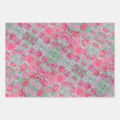 ブルーミングラブフローララッピング紙 ラッピングペーパーシート (正面3)