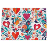 ブルーミングラブ愛の愛バレンタインデー抱き枕 ラージペーパーバッグ (裏面)