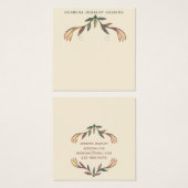 ブルーミングリリーフローライヤリングジュエリー表示カード (正面&裏面)